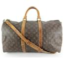 Monogram Keepall Bandouliere 50Boston Duffle Bag with Strap 65LK429S - Louis Vuitton