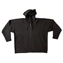 Homme Plissé grey zip up hooded cardigan - Issey Miyake
