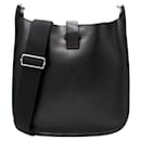 Black Hunter Cowhide Evelyne Sellier Bag 33 PHW - Hermès