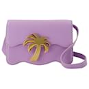Palm Beach Bag Pm in Lilac and Gold Leather - Palm Angels