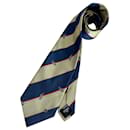 Dunhill woven silk tie club stripes golf pattern - Alfred Dunhill