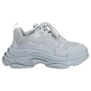 Balenciaga Triple S Sneakers in Light Blue Double Foam and Mesh Polyester