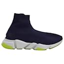 Balenciaga BB Speed Trainers in Blue Marine Polyester