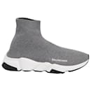 Balenciaga Speed Trainers in Grey White Polyester