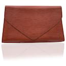 Vintage Tan Epi Leather Art Deco MM Clutch Bag - Louis Vuitton
