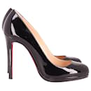 Christian Louboutin Neofilo 120 Heels in Black Patent Leather 