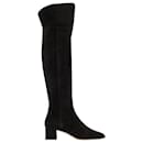 Letizia 45Mm Thin Block Square in leatherToe Over The Knee Boot - Aeyde