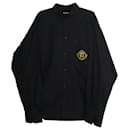 Balenciaga Quest Buttondown Shirt in Black Polyester