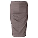Sportmax Pencil Skirt in Grey Cotton