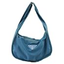 Blue Nylon Prada Shoulder Bag
