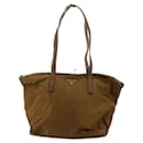 Brown Nylon Prada Shoulder Bag
