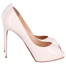 CHRISTIAN LOUBOUTIN 120mm New Very Privé Pumps in White Patent Leather - Christian Louboutin