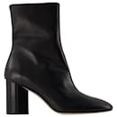 Alena 75Mm Round Toe Ankle in leatherBoot - Aeyde