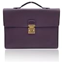Brown Taiga Leather Robusto 1 Compartment Briefcase - Louis Vuitton