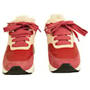 ALEXANDER MCQUEEN Oversized Runner Low-Top Sneakers JOEY Red & baby pink size 37,5 - Alexander Mcqueen