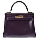 hermes kelly 28 Handbag in Purple - Hermès