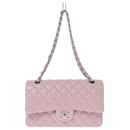 Chanel Classic Double Flap Shoulder Bag in Pink
