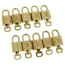 Louis Vuitton padlock 10set Padlock Gold Tone LV Auth am2834g