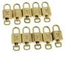 Louis Vuitton padlock 10set Padlock Gold Tone LV Auth am2836g
