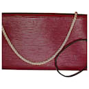 Sac à main Louis Vuitton Epi 24 Pochette Accessories Sac bandoulière en cuir rouge Occasion