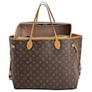 LOUIS VUITTON Monogram Neverfull GM Brown Canvas Tote Shoulder Bag Added Insert  M40990 Pre owned - Louis Vuitton