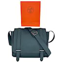 HERMES Taurillon Clemence Steve Caporal Messenger Adjustable Shoulder Bag pre owned - Hermès