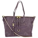 Louis Vuitton Handbag Lumineuse Monogram Empreinte Leather Purple W/insert preowned
