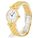 *Van Cleef & Arpels Classic La Collection Diamond Bezel K18YG Women's Watch Quartz White Dial
