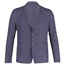 Hugo Boss blazer slim fit em algodão azul