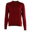 Missoni Crewneck Sweater in Red Cotton