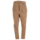 Pantaloni cargo Balmain in cotone marrone