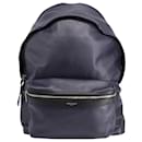 Saint Laurent City Backpack in Navy Blue Leather - Yves Saint Laurent