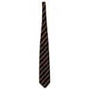 Moschino Striped Tie in Multicolor Silk