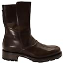 Ermenegildo Zegna Ankle Boots in Brown Leather 