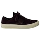 Tom Ford Cambridge Sneakers in Burgundy Suede