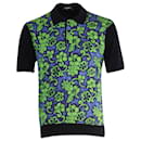 Dsquared2 Hawaiian Print Polo Shirt in Green Laine