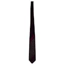 Versace Patterned Tie in Purple Silk