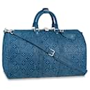 LV Keepall 50 Couro jeans - Louis Vuitton