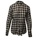 Nili Lotan Checkered Button-down Shirt in Multicolor Cotton