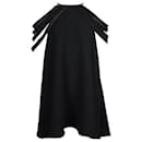Mini robe Halston à épaules dénudées en polyester noir - Halston Heritage