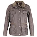 Barbour Wax Coated Jacket in Khaki Cotton