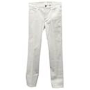 Pantalones Helmut Lang de pernera recta en algodón blanco