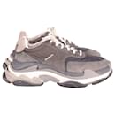 Balenciaga Triple S 2.0 Sneakers in Grey and Black Leather 