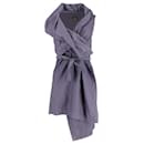 Vivienne Westwood Anglomania Chest Draped Dress in Navy Cotton