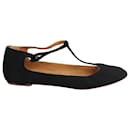 Isabel Marant T-Strap Ballet Flats in Black Ponyhair