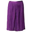 Missoni Arrow Lace Midi Skirt in Purple Polyester