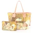 Masters Collection Pink Fragonard Neverfull MM with Pouch - Louis Vuitton