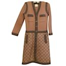 Chanel cashmere pink mid length dress coat