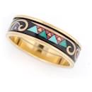 NEUF BAGUE MICHAELA FREY FREYWILLE ULTRA TAILLE 62 EMAIL DORE ENAMEL RING - Autre Marque