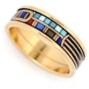 NEUF BAGUE MICHAELA FREY FREYWILLE ULTRA EGYPTE SERPENT T56 EMAIL DORE RING - Autre Marque